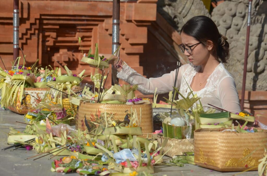 Galungan, rooted in the ancient Hindu tradition, marks the cosmic battle between dharma (righteousness) and adharma (evil).